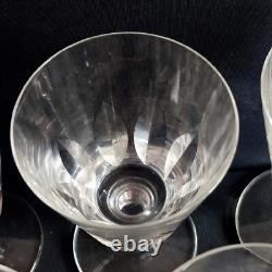 Saint Louis 5 Verres A Eau En Cristal Modele Jersey Paquebot France Haut14.5