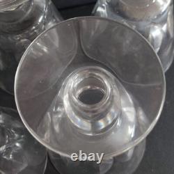 Saint Louis 5 Verres A Eau En Cristal Modele Jersey Paquebot France Haut14.5