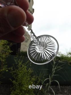 Saint Louis 8 verres à pied en cristal couleur rouge rubis Overlay Art Déco