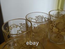 Saint Louis Ancien Service A Liqueur En Cristal Gravure Talma Gold