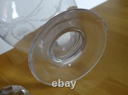 Saint Louis Ancienne Carafe A Eau Ou Vin Cristal Gravure Sapho 1920