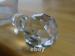 Saint Louis Ancienne Carafe A Vin Cristal Gravure Modele Metz Epoque 1920