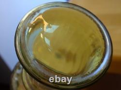 Saint Louis Ancienne Carafe Vert A Liqueur Cristal Gold Gravure Art Nouveau