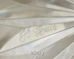 Saint Louis Ashtray Cendrier Ambassadeur Cristal Taille Double De Couleur Colore