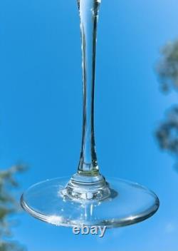 Saint Louis Aurore 4 Wine Water Glasses Wassergläser 4 Verres A Eau Cristal Uni