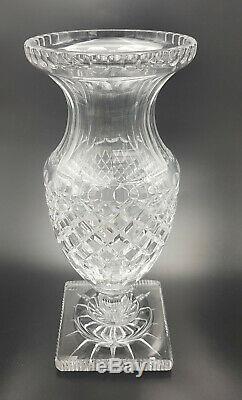 Saint Louis Baccarat Grand Vase Empire Médicis Cristal Taillé Pointe Diamant