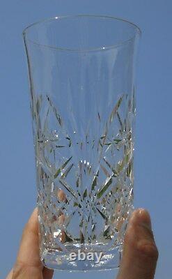 Saint Louis Baccarat Lot de 5 verres à orangeade en cristal taillé