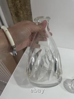 Saint Louis Carafe Avec Bouchon en cristal Taillé Service Bidassoa Collection