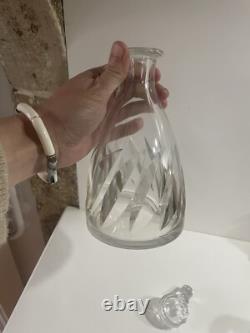 Saint Louis Carafe Avec Bouchon en cristal Taillé Service Bidassoa Collection