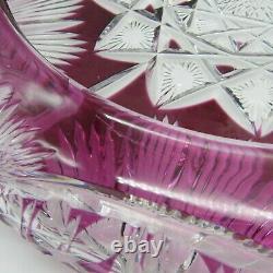 Saint-Louis. Centre de table en cristal taillé à décor d'une rosace XXe