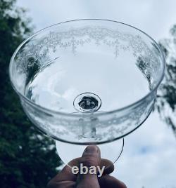 Saint Louis Cordial Decanter Set Service Carafe A Liqueur Cristal Grave Baccarat