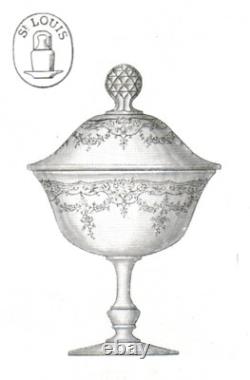 Saint Louis Cordial Decanter Set Service Carafe A Liqueur Cristal Grave Baccarat