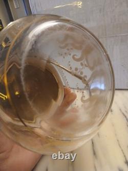 Saint Louis Cristal Gravé Art Nouveau