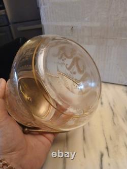 Saint Louis Cristal Gravé Art Nouveau