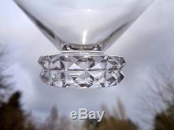 Saint Louis Diamant 6 Wine Crystal Glasses Verres A Vin Cristal Taillé Art Deco