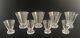 Saint Louis Diamant 8 Verres Porto / Digestif Cristal Années 30 Bel Etat