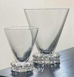 Saint Louis Diamant 8 Verres Porto / Digestif Cristal Années 30 Bel Etat