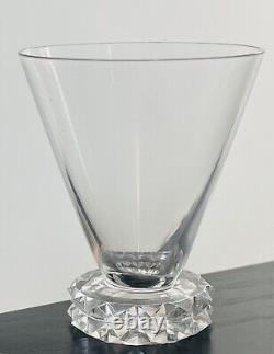Saint Louis Diamant 8 Verres Porto / Digestif Cristal Années 30 Bel Etat