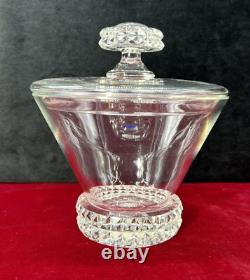 Saint Louis Diamant Centerpiece Coupe Centre De Table Cristal Taillé Art Deco Bb