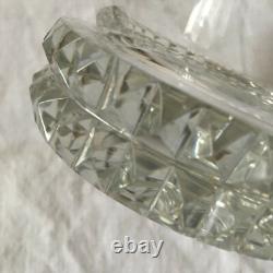 Saint Louis Diamant Centerpiece Coupe Centre De Table Cristal Taillé Art Deco Bb