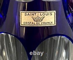 Saint Louis Ensemble Carafe Et Quatre Verres À Liqueur En Cristal Modèle Bristol