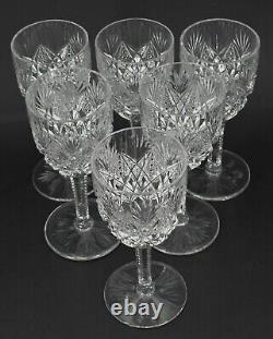 Saint Louis Florence, 6 verres à vin n°4, cristal, 14,2 cm, parfait état, signés