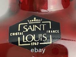 Saint-Louis (France) Flasque à alcool gravée en cristal