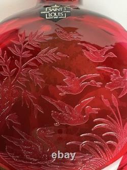 Saint-Louis (France) Flasque à alcool gravée en cristal