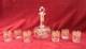 Saint Louis Gold Set Shot Cordial Glass Verre Service A Liqueur Cristal Grave Or