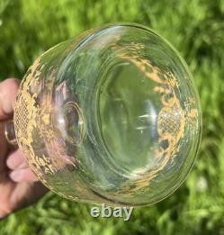 Saint Louis Gold Set Shot Cordial Glass Verre Service A Liqueur Cristal Grave Or