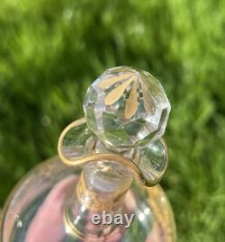 Saint Louis Gold Set Shot Cordial Glass Verre Service A Liqueur Cristal Grave Or
