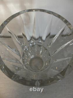 Saint Louis Grand Vase En Cristal Taillé Modèle Camaret Signé Environ 9 KG