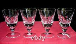 Saint Louis Jersey 4 Water Glasses 4 Verres A Eau Cristal Taillé Paquebot France