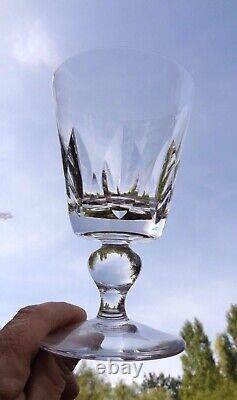 Saint Louis Jersey 6 Wine Glasses Verres A Vin Cristal Taillé Paquebot France B