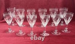 Saint Louis Liberty Wine Crystal Glasses Verres A Vin Cristal Grave Art Nouveau