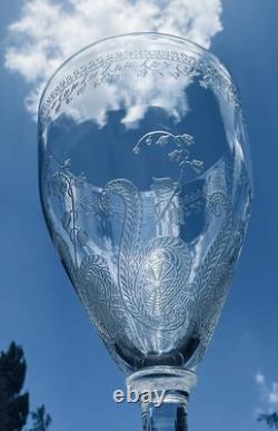 Saint Louis Liberty Wine Crystal Glasses Verres A Vin Cristal Grave Art Nouveau
