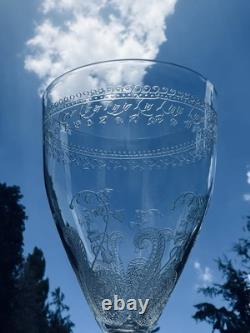 Saint Louis Liberty Wine Crystal Glasses Verres A Vin Cristal Grave Art Nouveau