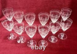 Saint Louis Liberty Wine Crystal Glasses Verres A Vin Cristal Grave Art Nouveau