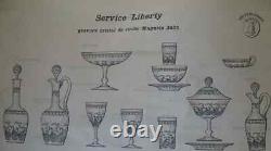 Saint Louis Liberty Wine Crystal Glasses Verres A Vin Cristal Grave Art Nouveau