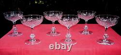 Saint Louis Massenet 6 Sherbet Champagnergläser Coupe A Champagne Cristal Taille