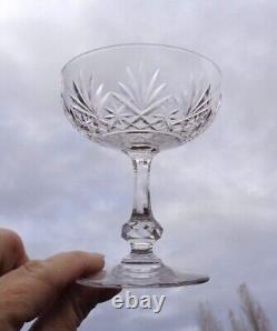 Saint Louis Massenet 6 Sherbet Champagnergläser Coupe A Champagne Cristal Taille
