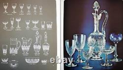 Saint Louis Massenet 6 Sherbet Champagnergläser Coupe A Champagne Cristal Taille