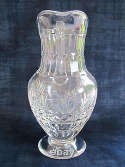 Saint- Louis Massenet Broc pichet à eau cristal taillé signé excellent état 1 L