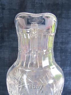 Saint- Louis Massenet Broc pichet à eau cristal taillé signé excellent état 1 L