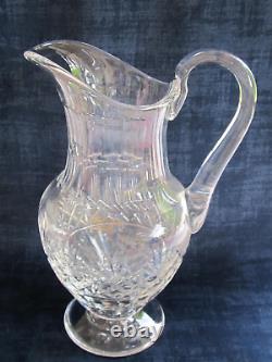 Saint- Louis Massenet Broc pichet à eau cristal taillé signé excellent état 1 L