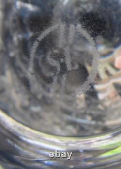 Saint- Louis Massenet Broc pichet à eau cristal taillé signé excellent état 1 L