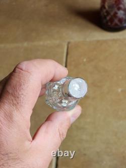 Saint Louis Massenet Carafe En Cristal Doublé H 43,5 Cm