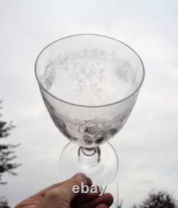 Saint Louis Massenet Cleo 6 Weingläser Verre A Vin Cristal Grave Napoleon III Jc