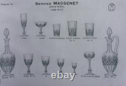 Saint Louis Massenet Karaffe Crystal Decanter Carafe A Vin Eau Cristal Taille