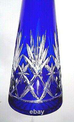 Saint Louis Massenet Service Roemer Cristal Doublé De Couleur Coloré Bleu Saphir